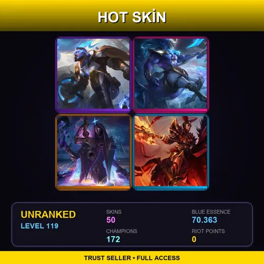 VN | Cosmic Charger Hecarim | Spirit Blossom Thresh | Star Guardian Akali | Spirit Blossom Sett | 50 Skin | 172 Champ | Lv119