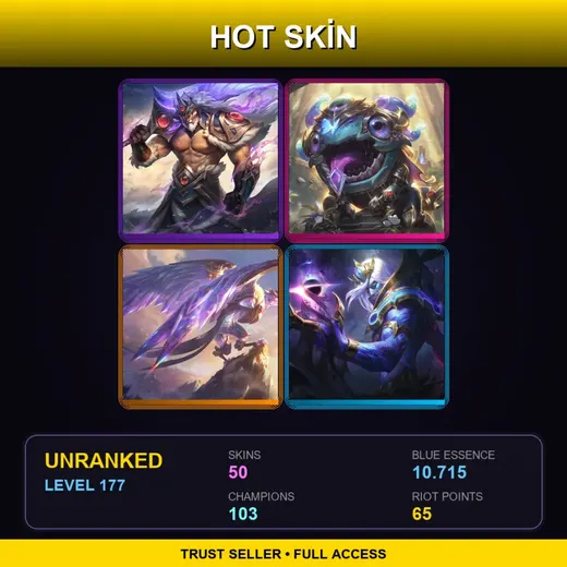 LAS | Victorious Tryndamere | Victorious Kog'Maw | Victorious Anivia | Cosmic Devourer Vladimir | 50 Skin | 103 Champ | Lv177 — Drx Akali