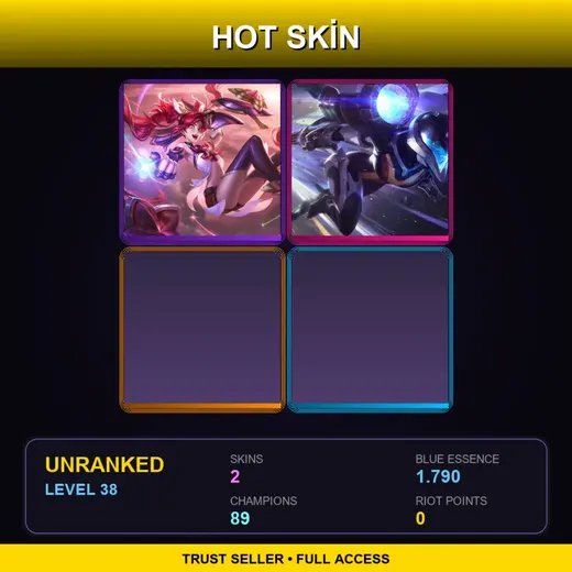 TW | Star Guardian Jinx | Bullet Angel Kai'Sa | 2 Skin | 89 Champ | Lv38 — Bullet Angel Kai Sa