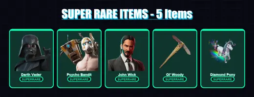 [PC/XBOX/PSN] | Darth Vader | Psycho Bandit | John Wick | Mizuki | Zeus | 143 skin | 174 pickaxe | 81 emote | 97 glider | Lv1323