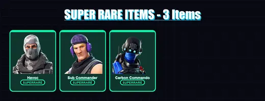 [PC/PSN] | Havoc | Sub Commander | Carbon Commando | Hybrid | Blackheart | 7 skin | 9 pickaxe | 13 emote | 11 glider | Lv280