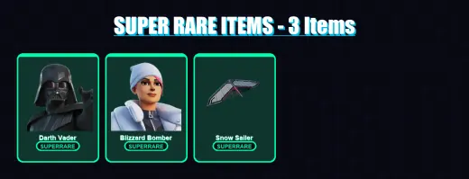 [PS4/PS5/XBOX/PC] | Darth Vader | Blizzard Bomber | Paradigm (Reality-659) | Deadeye | Snap | 56 skin | 100 pickaxe | 50 emote | 61 glider | Lv653