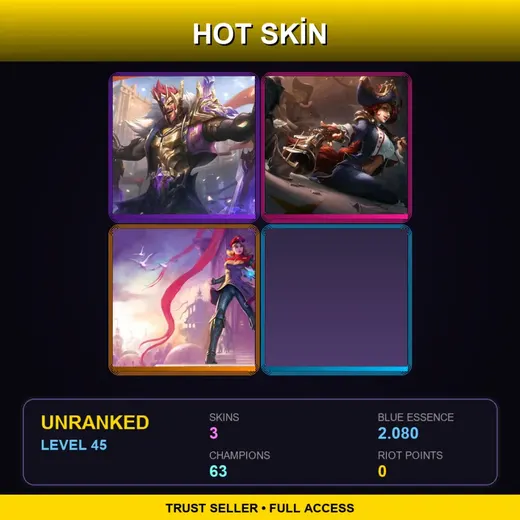 BR | Victorious Draven | Waterloo Miss Fortune | Imperial Lux | 3 Skin | 63 Champ | Lv45 — Waterloo Miss Fortune