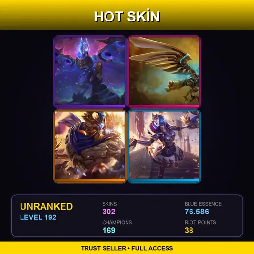OCE | Cosmic Flight Anivia | Hextech Anivia | Victorious Maokai | Victorious Orianna | 302 Skin | 169 Champ | Lv192