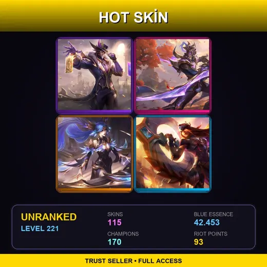 TR | Victorious Twisted Fate | Victorious Master Yi | Victorious Sona | Victorious Sivir | 115 Skin | 170 Champ | Lv221 — Dark Star Kai Sa