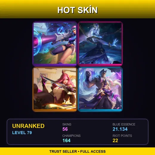 SG | Battle Academia Katarina | Spirit Blossom Sett | Spirit Blossom Riven | Arcade Caitlyn | 56 Skin | 164 Champ | Lv79 — LoL account