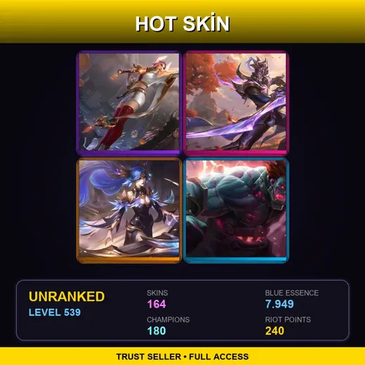 RU | Prestige Lunar Beast Fiora | Victorious Master Yi | Victorious Sona | Hextech Sion | 164 Skin | 180 Champ | Lv539 — Battle Boss Bel Veth