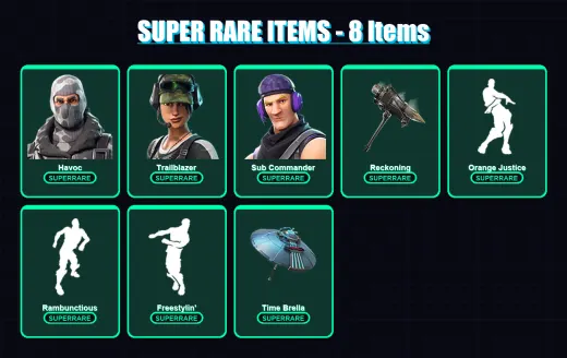 [PC/XBOX] | Havoc | Trailblazer | Sub Commander | Ragnarok | Carbide | 40 skin | 53 pickaxe | 39 emote | 48 glider | Lv674