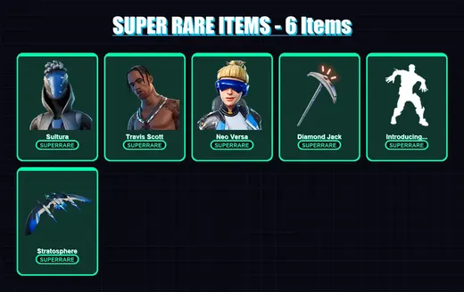 [PS4/PS5/XBOX/PC] | Sultura | Travis Scott | Neo Versa | Fade | Oro | 74 skin | 62 pickaxe | 56 emote | 52 glider | Lv696