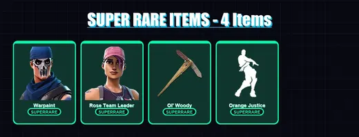 [PC/PSN] | Warpaint | Rose Team Leader | Joey | Predator | The Imagined | 48 skin | 60 pickaxe | 38 emote | 57 glider | Lv685