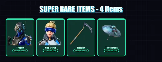 [PS4/PS5/XBOX/PC] | Trilogy | Neo Versa | Spectra Knight | Red Knight | Omegarok | 121 skin | 141 pickaxe | 108 emote | 105 glider | Lv1687