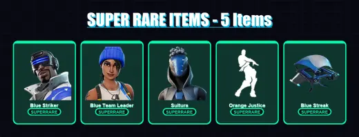 [PS4/PS5/XBOX/PC] | Blue Striker | Blue Team Leader | Sultura | Valor | Lynx | 26 skin | 47 pickaxe | 45 emote | 44 glider | Lv517