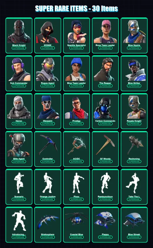 [PS4/PS5/XBOX/PC] | Black Knight | IKONIK | Sparkle Specialist | 132 skin | Lv2576