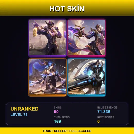 VN | Victorious Twisted Fate | Victorious Fiora | Victorious Sona | Spirit Blossom Ahri | 50 Skin | 169 Champ | Lv73