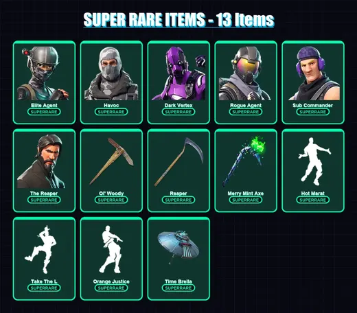 [PC/PSN] | Elite Agent | Havoc | Dark Vertex | Rogue Agent | Sub Commander | 151 skin | 158 pickaxe | 121 emote | 113 glider | Lv1779
