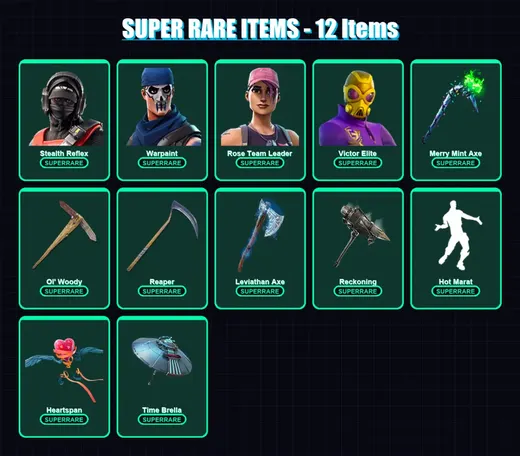 [PC/XBOX/PSN] | Stealth Reflex | Warpaint | Rose Team Leader | Victor Elite | Catalyst | 135 skin | 145 pickaxe | 114 emote | 133 glider | Lv2604