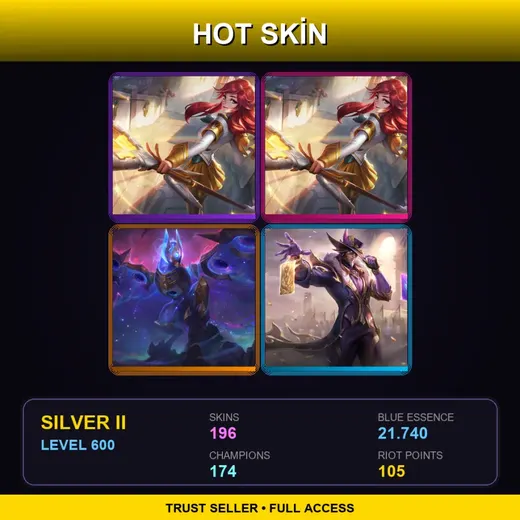EUNE | Prestige Battle Academia Lux (2022) | Prestige Battle Academia Lux | Cosmic Flight Anivia | 196 Skin | 174 Champ | Silver II | Lv600