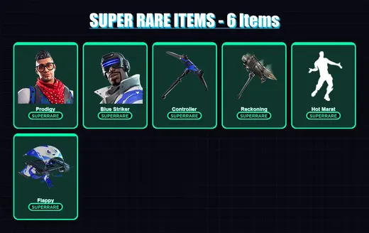 [PC] | Prodigy | Blue Striker | Frozen Love Ranger | Zenith | Deadpool | 49 skin | 54 pickaxe | 62 emote | 50 glider | Lv719