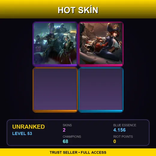 NA | HEARTSTEEL Yone | Waterloo Miss Fortune | 2 Skin | 68 Champ | Lv53 — Waterloo Miss Fortune