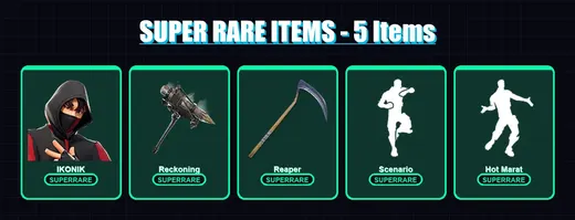 [PC/XBOX] | IKONIK | Luxe | The Scientist | Dire | A.I.M. | 49 skin | 75 pickaxe | 77 emote | 67 glider | Lv1063