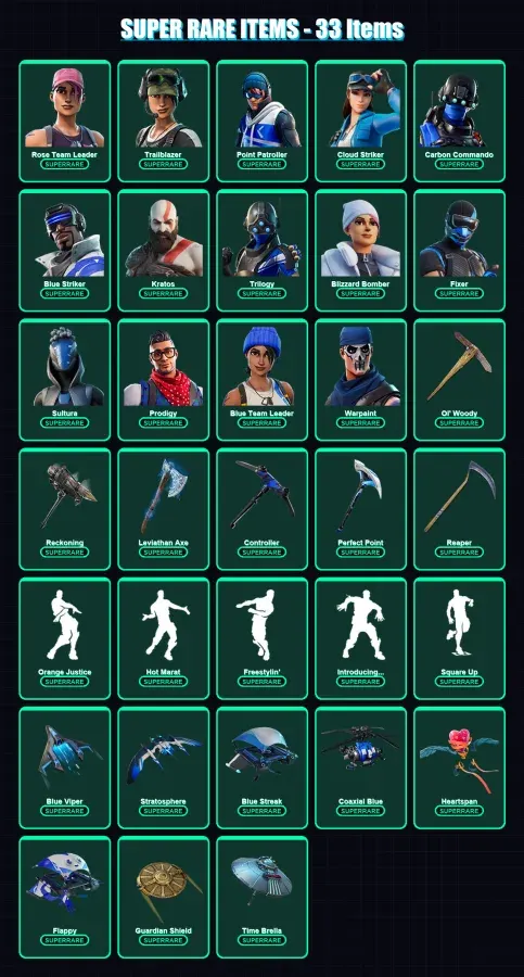 [PS4/PS5/XBOX/PC] | Rose Team Leader | Trailblazer | Point Patroller | 140 skin | Lv1179 — Game account