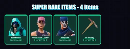 [PC] | Surf Strider | Rose Team Leader | Warpaint | Snap | Renzo the Destroyer | 56 skin | 71 pickaxe | 46 emote | 57 glider | Lv791