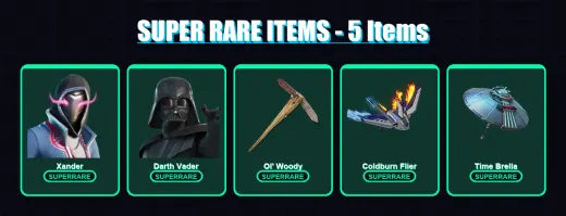 [PC/XBOX/PSN] | Xander | Darth Vader | Era | Son Goku | Zeus | 181 skin | 168 pickaxe | 98 emote | 98 glider | Lv910