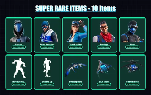 [PC/XBOX] | Sultura | Point Patroller | Cloud Striker | Prodigy | Fixer | 8 skin | 19 pickaxe | 24 emote | 20 glider | Lv319