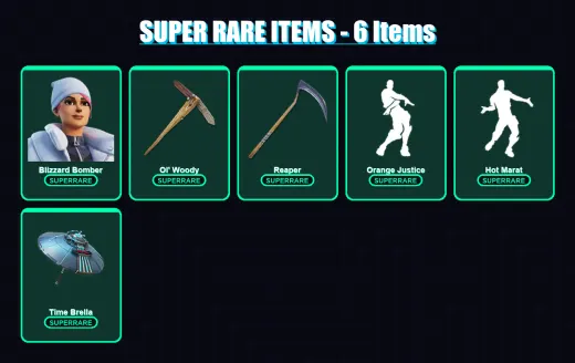 [PS4/PS5/XBOX/PC] | Blizzard Bomber | The Scientist | Blackheart | Spectra Knight | Ruin | 67 skin | 126 pickaxe | 95 emote | 107 glider | Lv1660