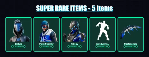 [PC/XBOX] | Sultura | Point Patroller | Trilogy | Lt. Evergreen | Yeddy | 7 skin | 10 pickaxe | 11 emote | 14 glider | Lv118