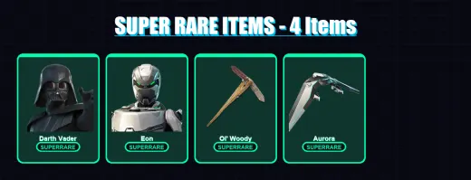 [PC/PSN] | Darth Vader | Eon | Malik | The Imagined | Snap | 54 skin | 108 pickaxe | 80 emote | 85 glider | Lv1113