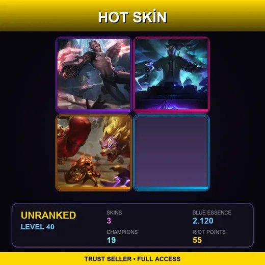 EUW | PROJECT: Sylas | True Damage Yasuo | El Rayo Volibear | 3 Skin | 19 Champ | Lv40 — Project Sylas