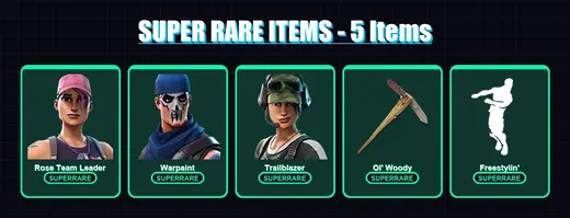 [PC] | Rose Team Leader | Warpaint | Trailblazer | Kymera | Polar Peely | 7 skin | 19 pickaxe | 10 emote | 14 glider | Lv197