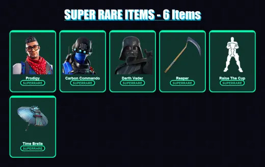 [PC/XBOX/PSN] | Prodigy | Carbon Commando | Darth Vader | Gear Specialist Maya | Deadpool | 108 skin | 161 pickaxe | 125 emote | 146 glider | Lv2683