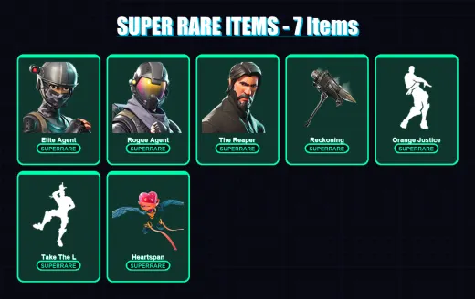 [PC/XBOX/PSN] | Elite Agent | Rogue Agent | The Reaper | Hybrid | The Cube Queen | 62 skin | 63 pickaxe | 52 emote | 56 glider | Lv720
