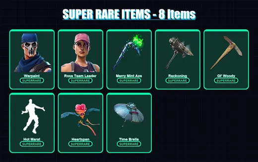 [PC/XBOX/PSN] | Warpaint | Rose Team Leader | Hybrid | Lynx | Fusion | 96 skin | 146 pickaxe | 116 emote | 122 glider | Lv1740