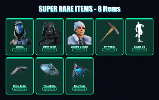 [PS4/PS5/XBOX/PC] | Sultura | Darth Vader | Blizzard Bomber | The Ageless | The Origin | 115 skin | 175 pickaxe | 147 emote | 121 glider | Lv1962