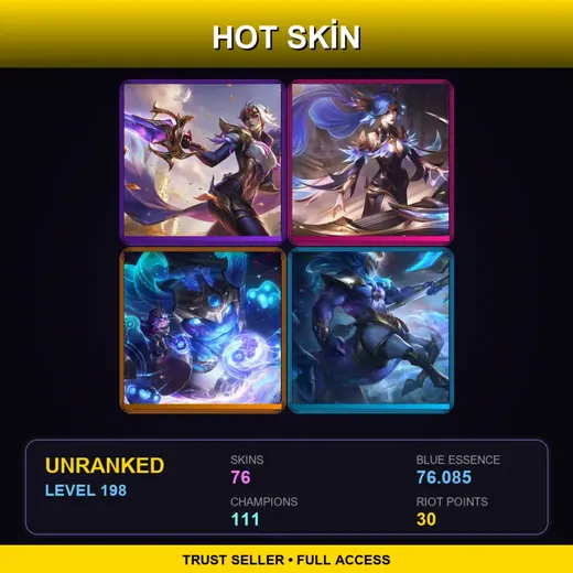 LAN | Victorious Fiora | Victorious Sona | Cosmic Paladins Nunu & Willump | High Noon Mordekaiser | 76 Skin | 111 Champ | Lv198 — LoL account