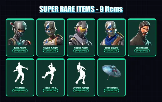 [PC/PSN] | Elite Agent | Royale Knight | Rogue Agent | Blue Squire | The Reaper | 77 skin | 76 pickaxe | 82 emote | 70 glider | Lv961 — Game account