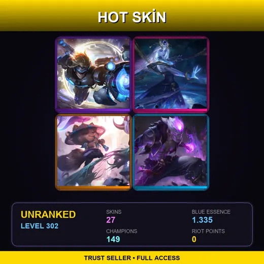 LAS | Spirit Blossom Teemo | Pulsefire Ezreal | Cosmic Lux | Eternal Dragon Brand | 27 Skin | 149 Champ | Lv302 — Infernal Karma