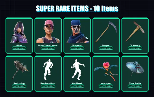 [PC/XBOX/PSN] | Glow | Rose Team Leader | Warpaint | The Ice King | The Prisoner | 86 skin | 75 pickaxe | 91 emote | 81 glider | Lv878 — Game account