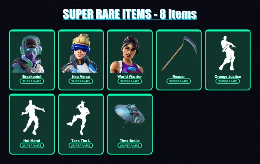 [PC/XBOX] | Breakpoint | Neo Versa | World Warrior | Singularity | Luxe | 64 skin | 69 pickaxe | 72 emote | 71 glider | Lv1033