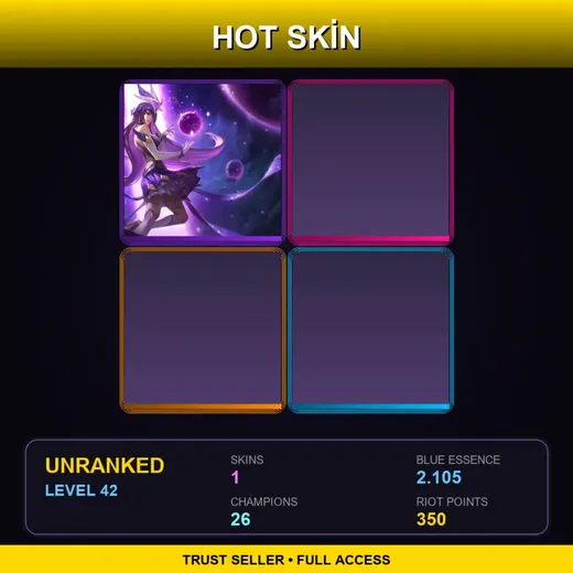 RU | Star Guardian Syndra | 1 Skin | 26 Champ | Lv42 — Star Guardian Syndra