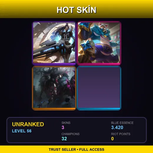 EUW | Pulsefire Caitlyn | Pajama Guardian Cosplay Urgot | The Thousand-Pierced Bear | 3 Skin | 32 Champ | Lv56