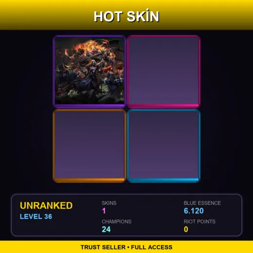 LAS | Pentakill Mordekaiser | 1 Skin | 24 Champ | Lv36