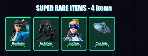 [PS4/PS5/PC] | Cloud Striker | Darth Vader | Neo Versa | Menace | The Origin | 226 skin | 283 pickaxe | 231 emote | 227 glider | Lv3022 — Game account