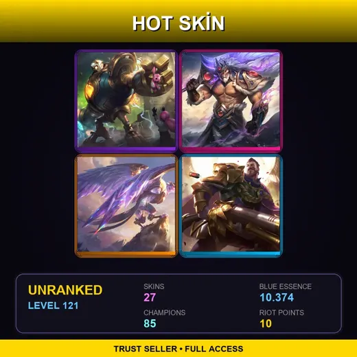 TR | Victorious Blitzcrank | Victorious Tryndamere | Victorious Anivia | Victorious Graves | 27 Skin | 85 Champ | Lv121 — Tpa Orianna