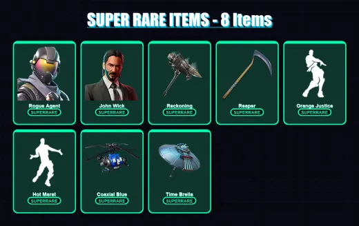 [PS4/PS5/XBOX/PC] | Rogue Agent | John Wick | Drift | Blackheart | Fallen Love Ranger | 99 skin | 135 pickaxe | 130 emote | 124 glider | Lv2068