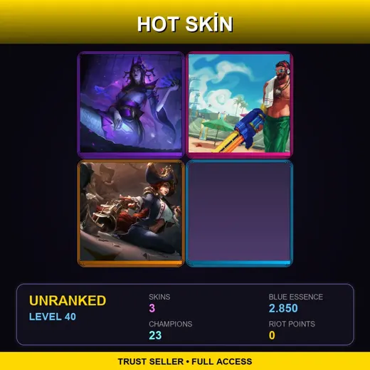 LAN | Spirit Blossom Cassiopeia | Pool Party Graves | Waterloo Miss Fortune | 3 Skin | 23 Champ | Lv40