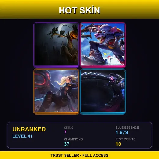 RU | Pumpkinhead Fiddlesticks | Whistler Village Twitch | Riot Kayle | Headhunter Master Yi | 7 Skin | 37 Champ | Lv41 — Pumpkinhead Fiddlesticks